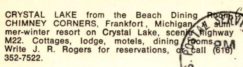 Chimney Corners Resort - Vintage Postcard